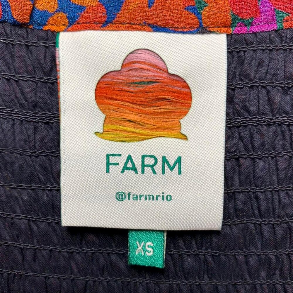 FARM RIO Daisy Smocked Ruffle Mini Dress - Picture 11 of 11